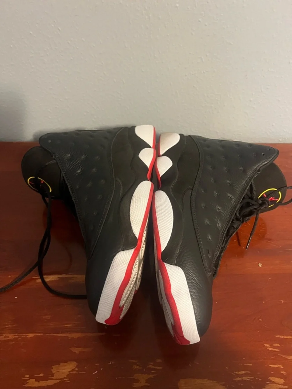 Jordan Men's Black and Red Retro Basketball Shoes Air Jordan 13 Playoffs 2023